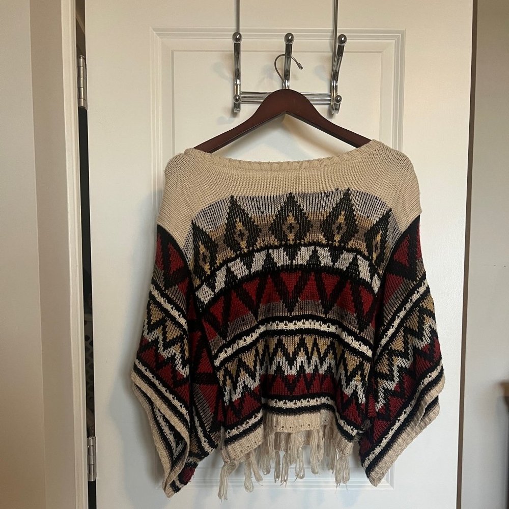 Elan Tribal Cropped Sweater